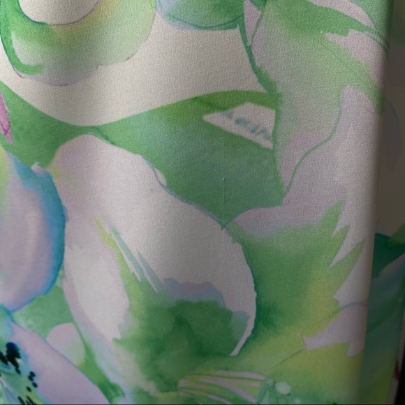 NICOLE MILLER spaghetti adjusted surplice neck open leg floral print satin sz XS - Picture 8 of 17